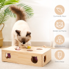 New MewooFun Cat Toys Interactive Whack-a-mole Solid Wood Toys for Indoor Cats Kitten Catch Mice Game US Stock Dropshippin WG320