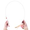 1 Piece Feathers Cat Teaser Cute Design Bell Steel Wire Cat Toys Interactive Cat Tickle Stick Plastic Handle Pet Products