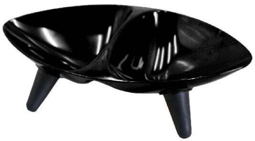 Melamine Couture Sculpture Double Food and Water Dog Bowl (sku: S3BKDPB)